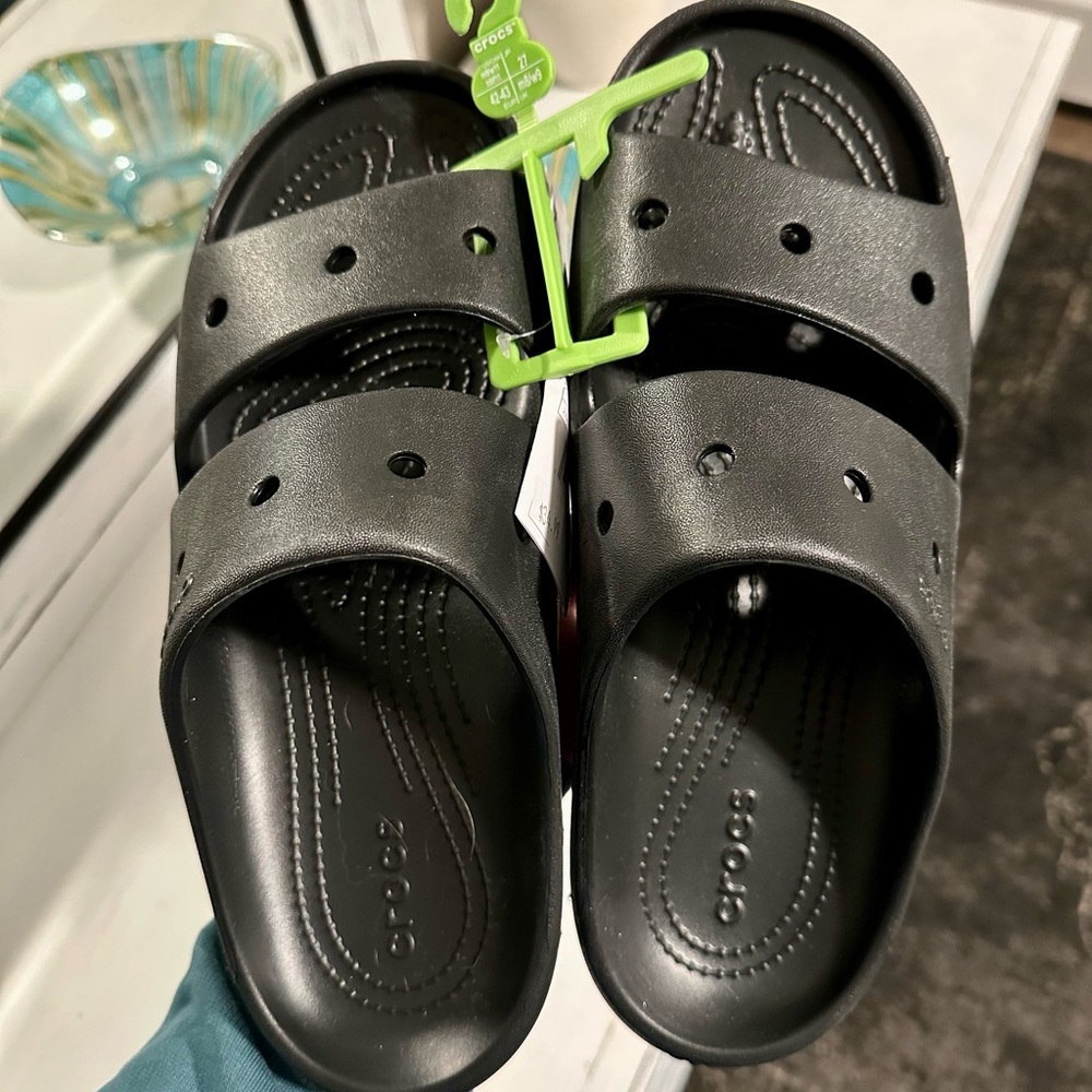 CROCS Black Slide Sandals - Picture 2 of 3